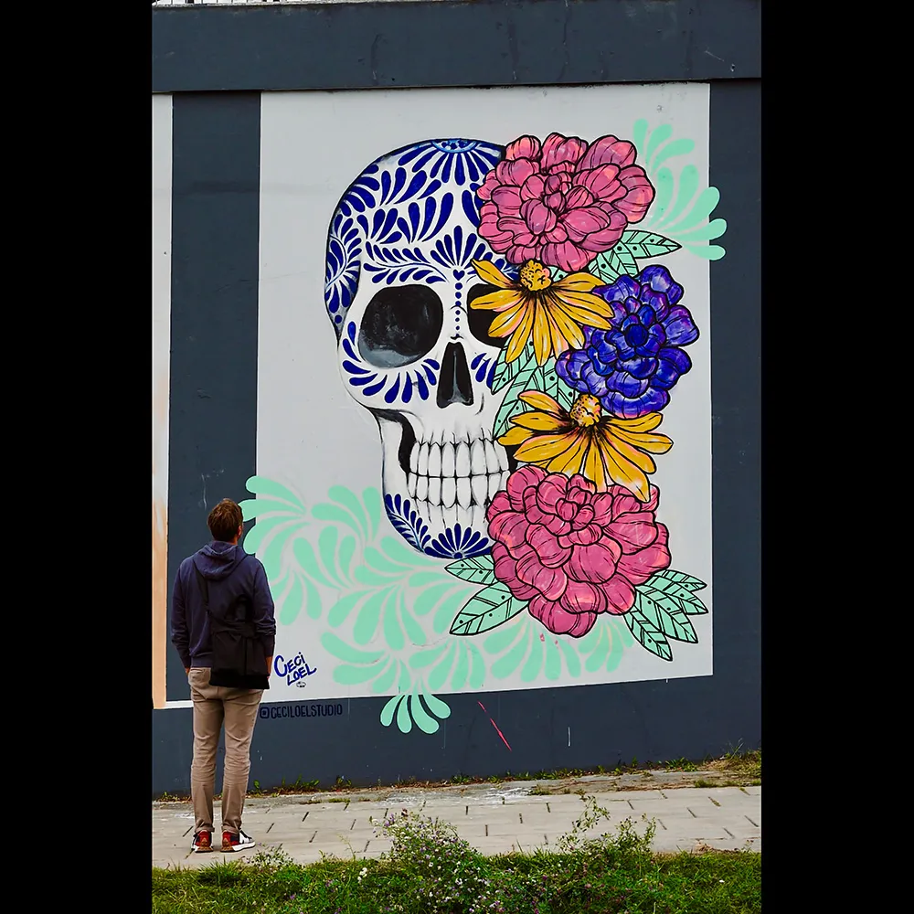Mural en Szczecin, Polonia ~ Calaverita ~