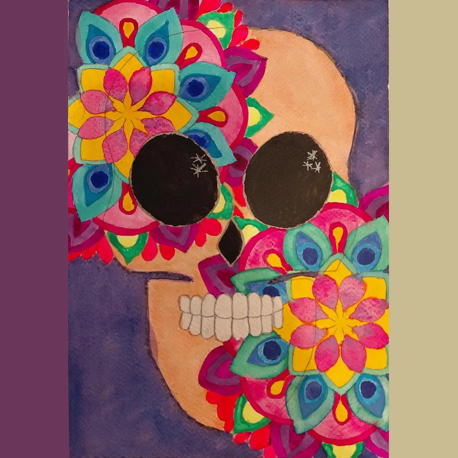 Llena de flores